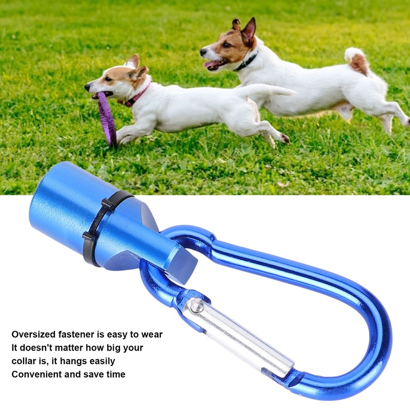 Pet ClipOn LED Light with Carabiner Flash Dog Necklace Pendant