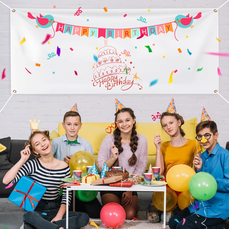 300 x 100 cm Blank Banner with String without Sticker