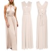 Women's Transformer Convertible Multi Way Wrap Long Prom Maxi Dress