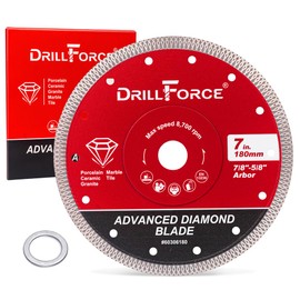 VALYRIANTOOL 7 inch Super Thin Diamond Blade, Diamond Saw Blades for Angle Grinder, 7" Tile Blade for Smooth Cutting Porcelain Ceramic Granite Marble Tile (1-Pack)