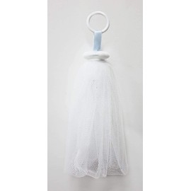 Kokubo Kogyo Foaming Net for Face Washing, Mini Whip Face Wash Net (with Ring for Face Washing/Wall Mounting), 2.0 x 7.1 x 1.2 inches (5 x 18 x 3.1 cm)