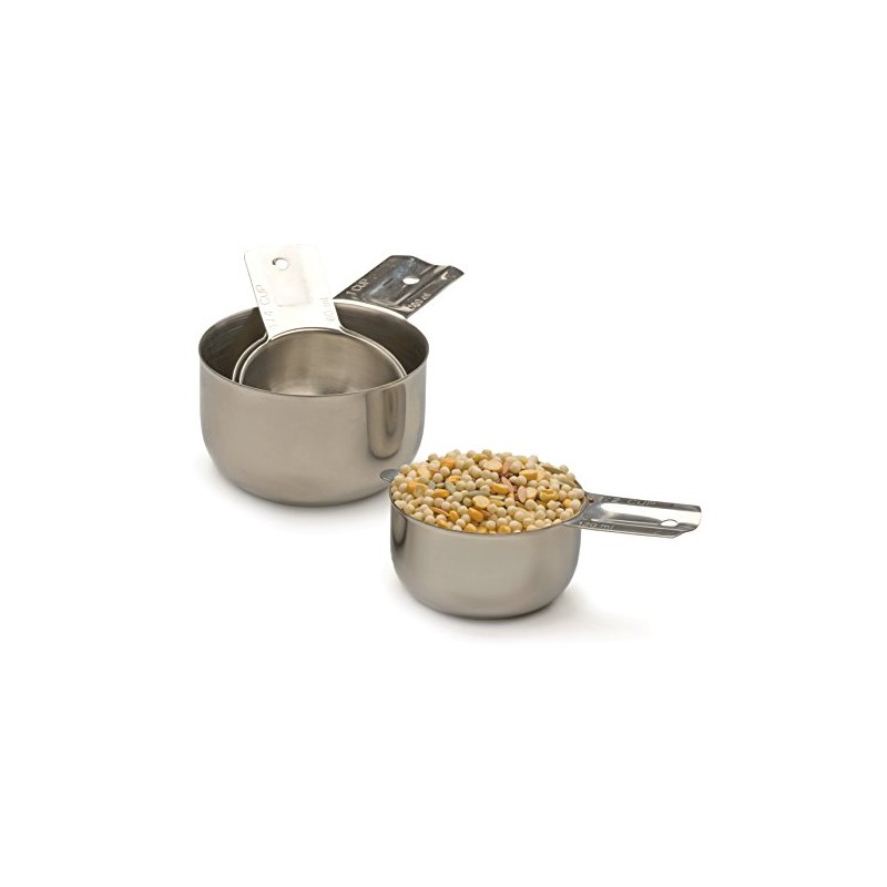 RSVP International Endurance Stainless Steel Measuring Cups, Set of 4