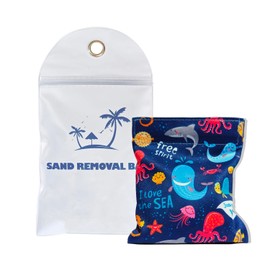 HSDMDMS Sand Remover for Beach, Sand Removal Bag, Must Haves Gift for Beach Vacation Camping Travel Trip Talc-Free
