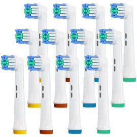 ARTCESAR Toothbrush Heads 12PCS Soft Replacements for Oral-B Braun Precision Clean