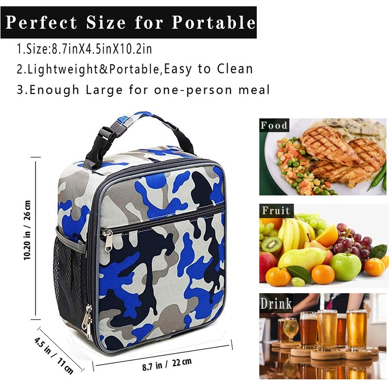 ZM-YOUTOO Lunch Box for Men - Reusable Lunch Bag Men