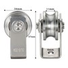 Pulley with 2 Ball Bearings, Stainless Steel Rope Pulley for