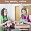 Beufee Wooden Knitting Loom with Elbow Crochet Hook Rectangular Hand