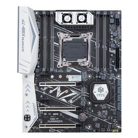 HUANANZHI X99-TF Gaming Motherboard, Supports 2011-3 Socket V3/V4 CPUs, DDR3/DDR4 Memory up to 128GB, Dual M.2 NVME & WiFi, 10-Layer PCB, Mini ATX Form Factor for Gaming PC