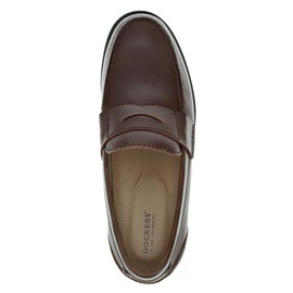 DOCKERS Mens Colleague Dress Penny Loafer Shoe, Dark Brown, 7 M