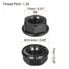 sourcing map M8 Serrated Flange Hex Lock Nuts, Carbon Steel