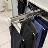 Extendable Clothes Rail for Pull-Out Hangers Adjustable Wardrobe Telescopic Clothes