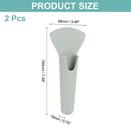 sourcing map 2 Pcs Magnetic Scissor Holder, 7.48" x 3.46" Plastic Scissors Cover Durable Waterproof Protector Portable with Round Magnetic Absorber for Kitchen Shears, Gray