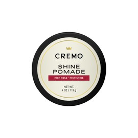 Cremo Hair Pomade for Men - Premium Barber Grade Pomade, High Hold & Shine, Hair Styling, 4 Oz