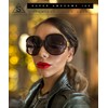 SA106 Womens Extra Oversized Round Designer Fashion Exposed Lens Butterfly
