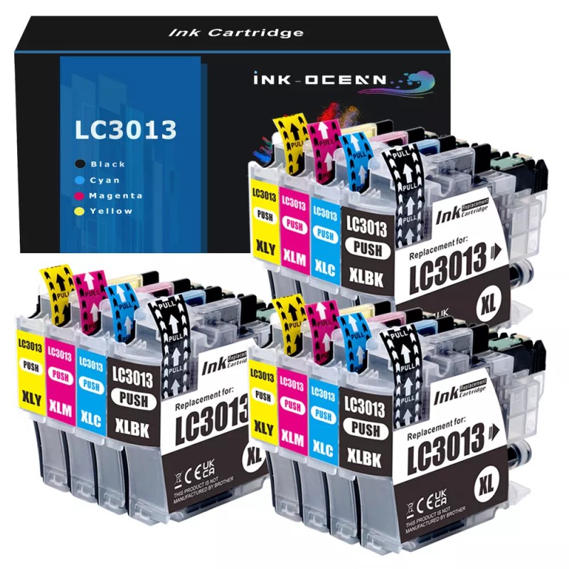 For Brother 2-12 Pack Ink compatible for Brother LC3013 LC3011
