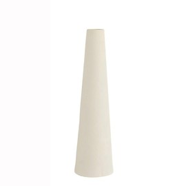 8 Inches Beige Ceramic Vase Single Stem Vase Small Bud Holder Tall Conic Vases Minimalist Design Ornament for Wedding Home Office Table Decoration