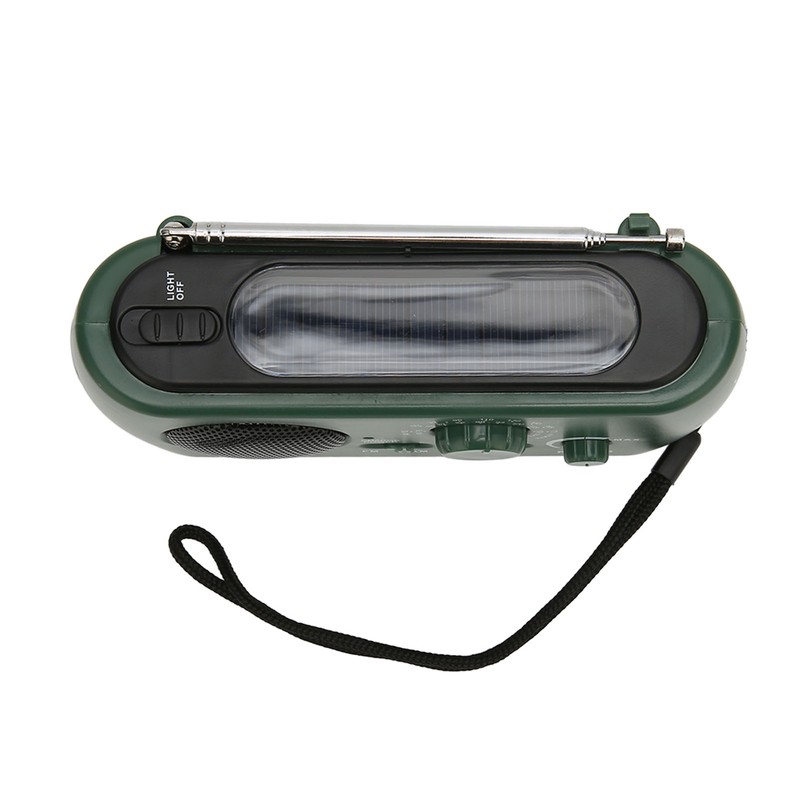 Solar Hand Crank Radio Multifunction Rechargeable Emergency Radio with Flashlight
