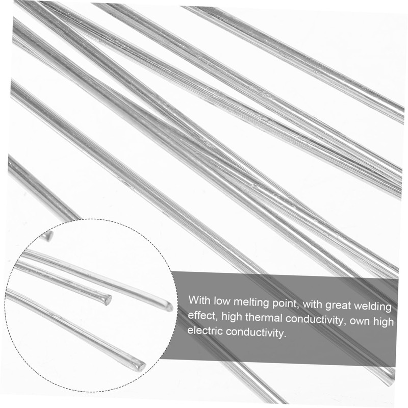OSALADI 10pcs Low Temperature Aluminum Welding Rods for Craft Projects