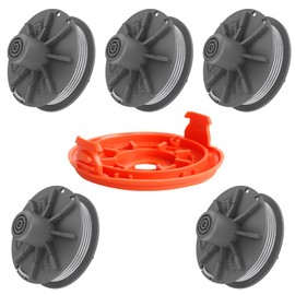 Trimmer Replacement Spool 5307-20 & 5344 Cover for Gardena Easycut 400 Art.8846 Easycut 400/25 Art.9807 ComfortCut450 Art.8847 ComforCut450/25 Art.9808 SmallCut 300/23 Art. t.t. 9805 (5 spools+1