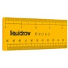 Liquidraw Ruler 30cm 12" Broad Transparent Orange Inches & Cm