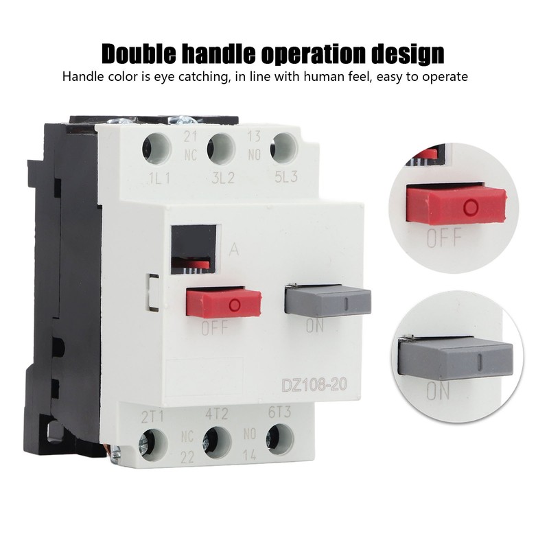 Moulded Case Circuit Breaker Rail Mount Automotive Motor Protector AC380V