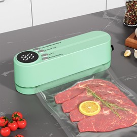 Cordless Vacuum Sealer Compact Food Sealer, Food Vacuum Storage, Refrigeration, Freezing, Antioxidation, Low Temperature Cooking, Includes 5 Dedicated Bags, For Home Use, Convenient, 60 kpa Suction,