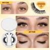 QUEWEL Magnetic Eyelashes with Applicator Reusable No Glue Needed Magnetic