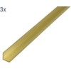 Alberts 497552 Angle Profile Brass 1000 x 10 x 10