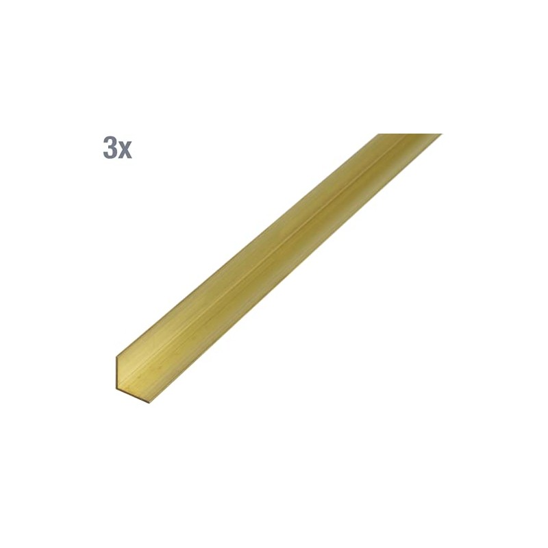 Alberts 497552 Angle Profile Brass 1000 x 10 x 10