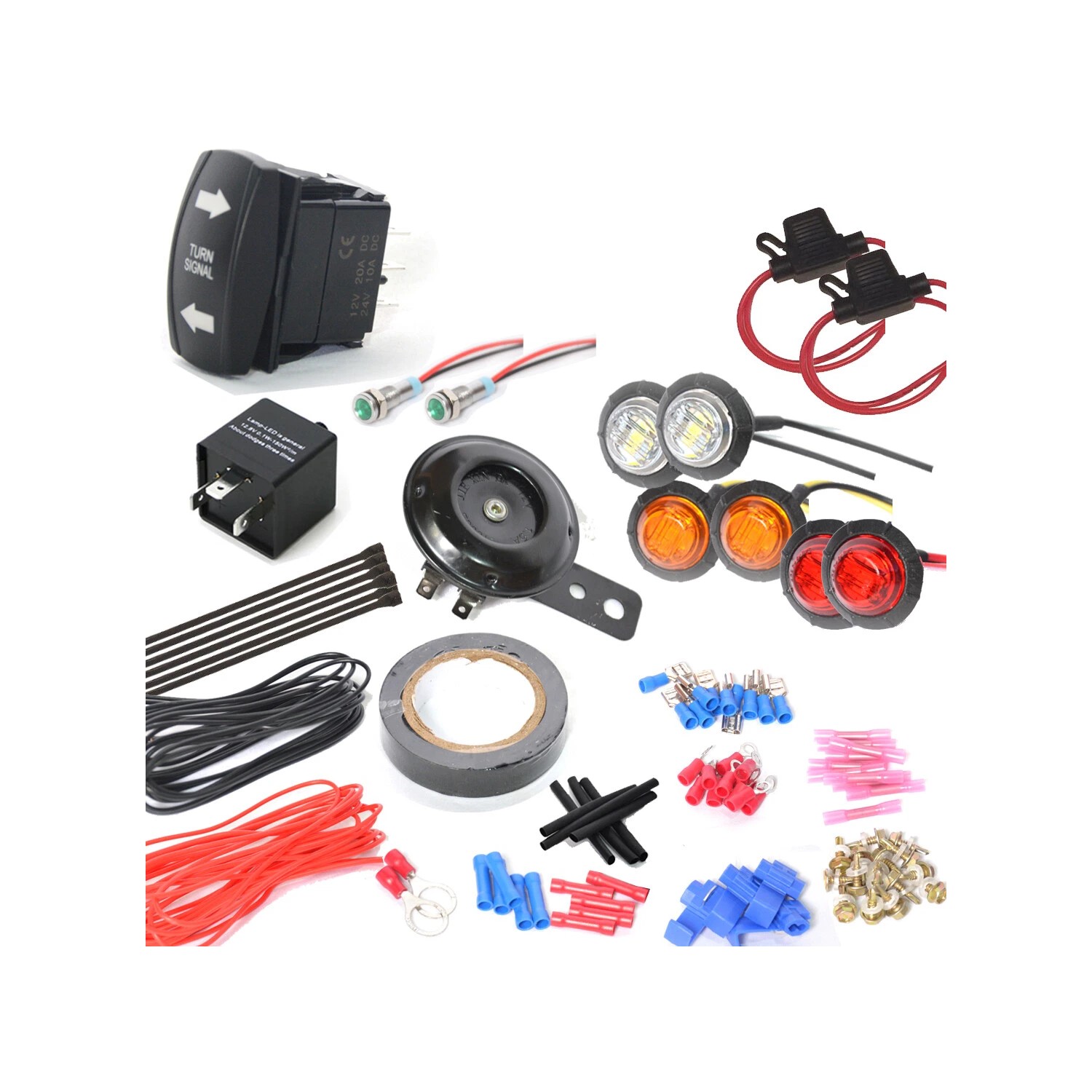 X-LIGHT Rocker Switch LED turn signal horn kit street legal UTV SXS ...