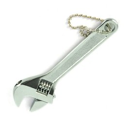 Vogueing Tool Small Spanner 2.5 Inch 68MM Adjustable Spanner Non-Slip Mini Jaw Spanner Wrench for Repair & Maintenance Silver