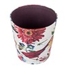 Scakbyer Leather Trash Can, Retro Decorative Waste Basket, 10L Capacity
