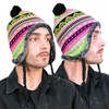 Basic Sense Peruvian Winter Hats with Tassle Snowflake Fleece-Lined Warm