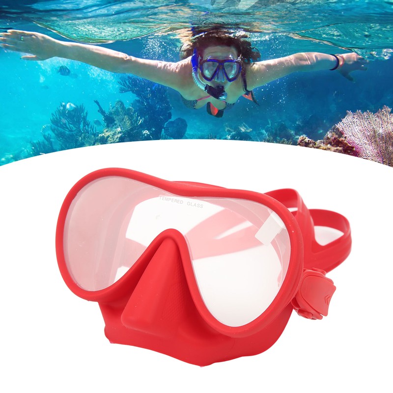 Scuba Diving Goggles Anti Fog Tempered Glass Snorkeling Dive Mask