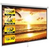 100 inch Projection Screen Portable Projector Movies Screens for Home