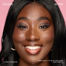 NYX PROFESSIONAL MAKEUP Wonder Snatch Setting Powder, Lifting Loose Powder With Up To 16HR Wear - Cacao Craze (Translucent Deep)