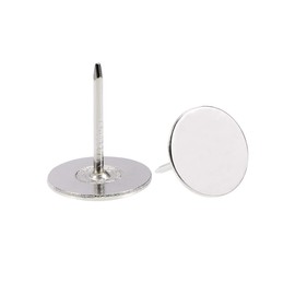 sourcing map Upholstery Nails Tacks 19mmx23mm Flat Head Furniture Nails Silver Tone for Furniture Sofa Headboards, 100 Pcs