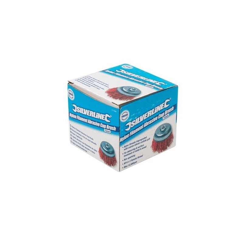 Silverline 217606 Filament Abrasive Cup Brush 75 mm Coarse