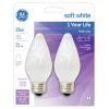 GE 75338 Soft White Flame Shape 25 W Light Bulb