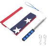 5.2ft Telescopic Flag Pole with 3x5 FT American US Flag
