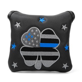 Golf Putter Covers Mallet Putter Headcover Leather Putter Covers Golf Club Covers Magnetic Golf Putter Headcover for Most Brand (Grey)