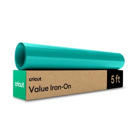 Cricut® Value Iron-On, Teal (12 in x 5 ft) - HTV Heat Transfer Vinyl