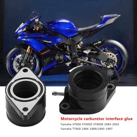 EVGATSAUTO 2pcs Motorcycle Intake Manifold Carburetor Boot Joint for XT600 XT600Z XT600E 1984-2003 for TT600 1984-1989/1993-1997 Carburetor Intake Adapter