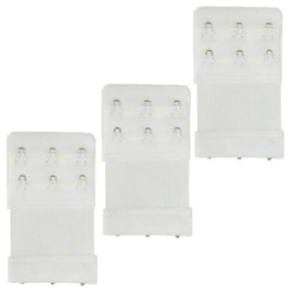 citystores® 3 Pack White 3-Hook Bra Extender Adjustable Bra Strap Extension for Maternity, Weight Fluctuation & Everyday Comfort