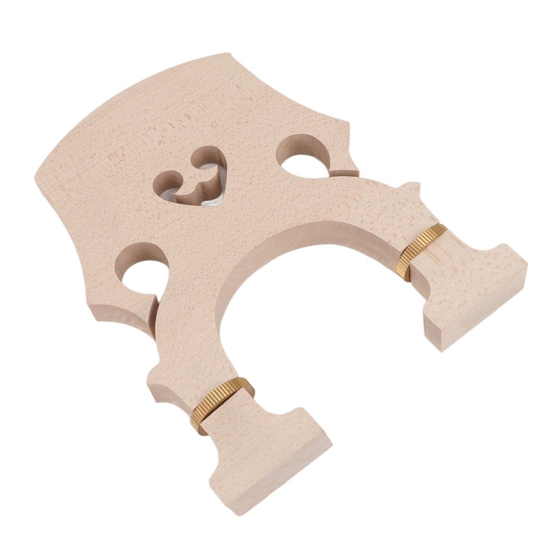 Violin Bridge Maple Wood Adjustable Brass Screw Double Bass Bridge