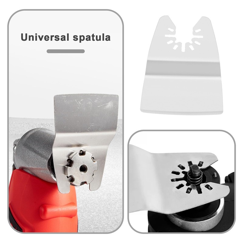 4 Pieces Oscillating Multifunction Tool Scraper Blades and Curved Spatula