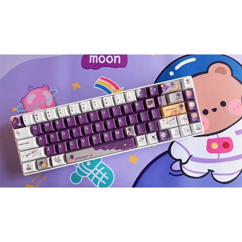 daixiahu Keycaps - Astronaut Theme, Cherry Height, 142 Keys, PBT