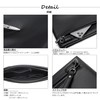 FSD.WG Clutch Bag for Men, Leather Second Bag, Handbag, Small,