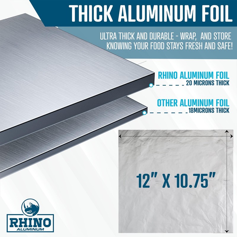 Precut Pop Up Heavy Duty Aluminum Foil Sheets - 300