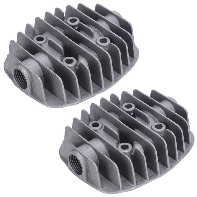 2Pcs Air Compressor Cylinder Head 2.5P/3P/5P/6P DoubleCylinder Cover Accessories